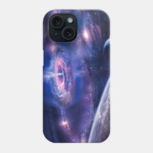 earth universe space stars Phone Case