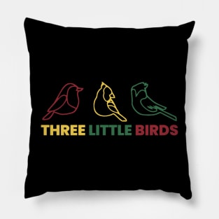 Three Little Birds Pillow