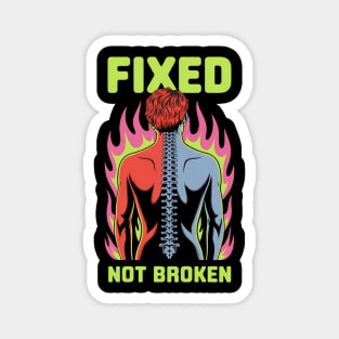Back Surgery Fixed Not Broken Fun Surgery Recovery Magnet