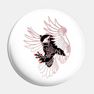 Owl In Flight Pin