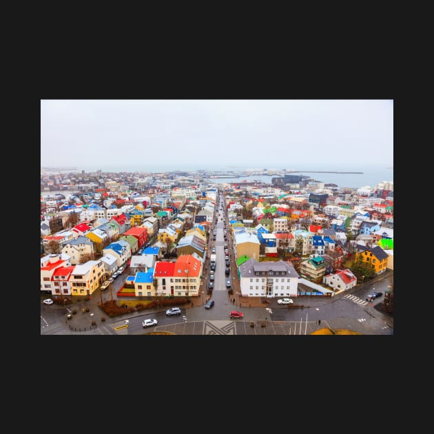 Reykjavik rooftop landscape by GrahamPrentice