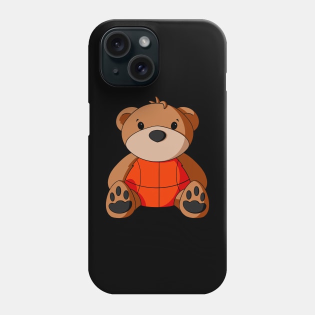 Basketball Teddy Bear Phone Case by Alisha Ober Designs