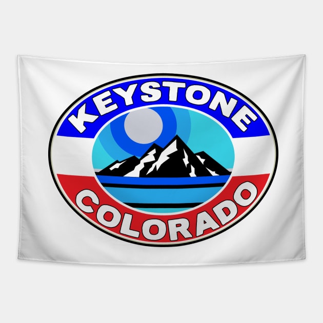 Keystone Colorado Skiing Ski Mountains CO Tapestry by TravelTime