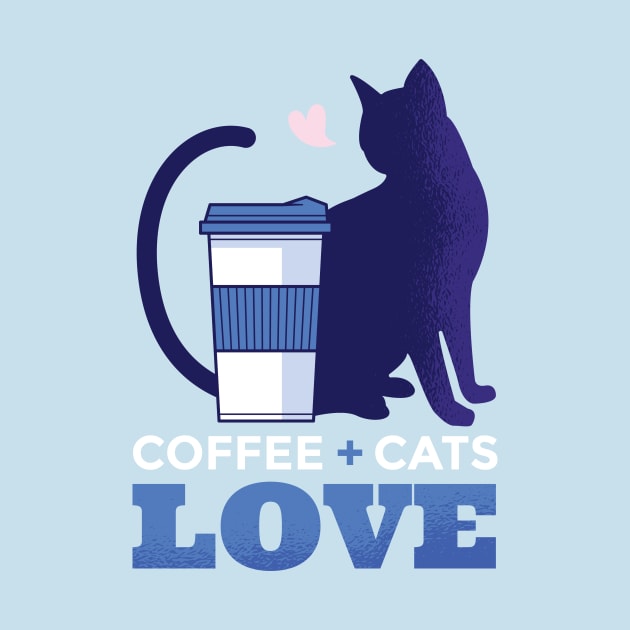 Coffee and Cats Love Design by LR_Collections