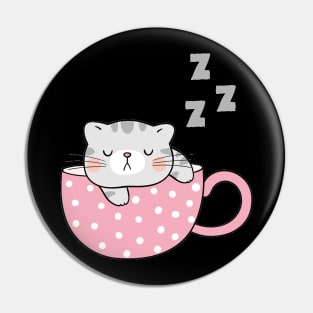 Sleeping Cat Pin