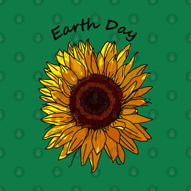 Sunflower for Eco Earth Day by ellenhenryart