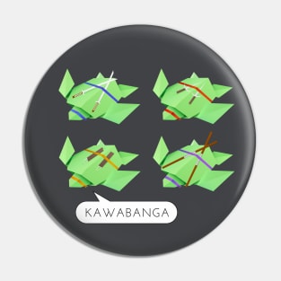 Origami ninja turtles Pin