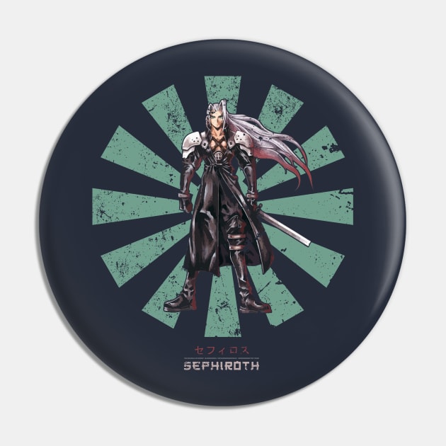 Sephiroth Retro Japanese Final Fantasy Pin by Nova5