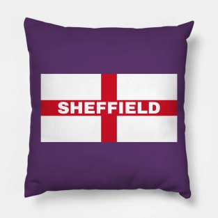 Sheffield City in English Flag Pillow