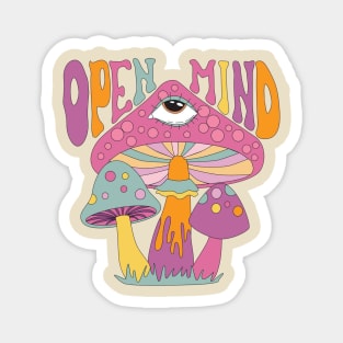 open mind Shirt, Vintage Mushroom Sweatshirt, Retro Hippie Magnet