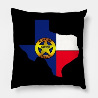 Lonestar Signature Service Logo Shirt Pillow