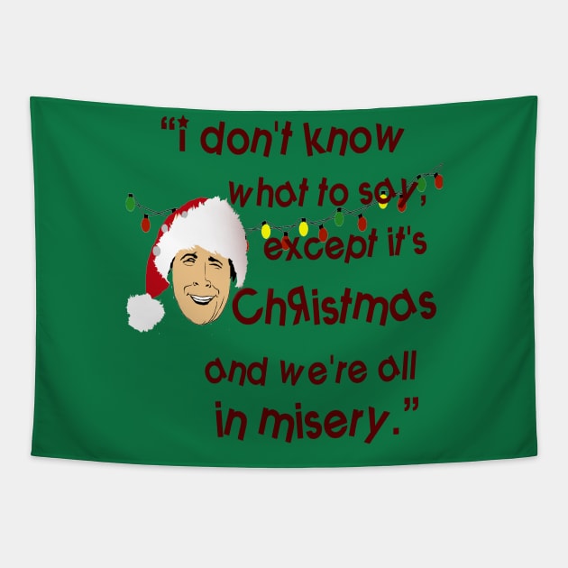 Clark Griswold Rant Tapestry by PoetandChef