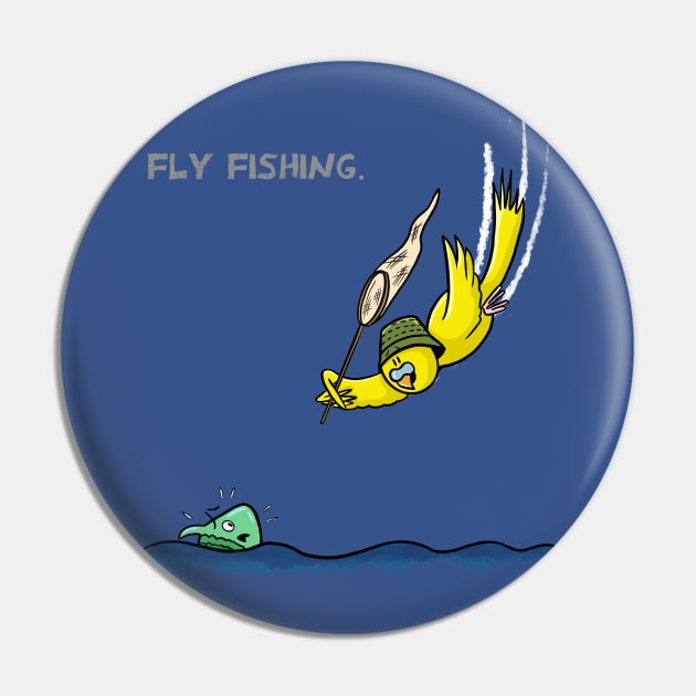 Fly Fishing Pin by Hallo Molly