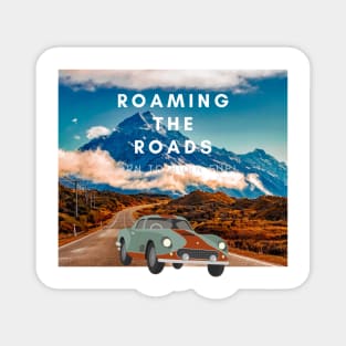 Travelling road by car Magnet