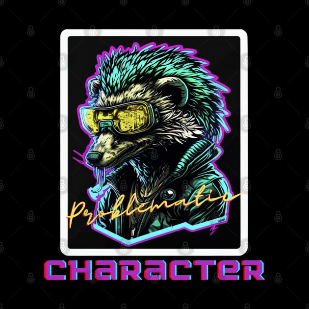 Honey Badger Problematic Character by Wearable Works of Art