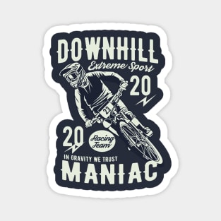 Vector Illustration of Downhill. Magnet