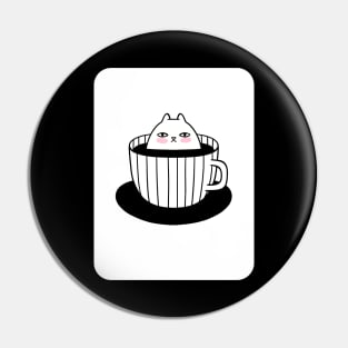 introvert coffee cat Pin