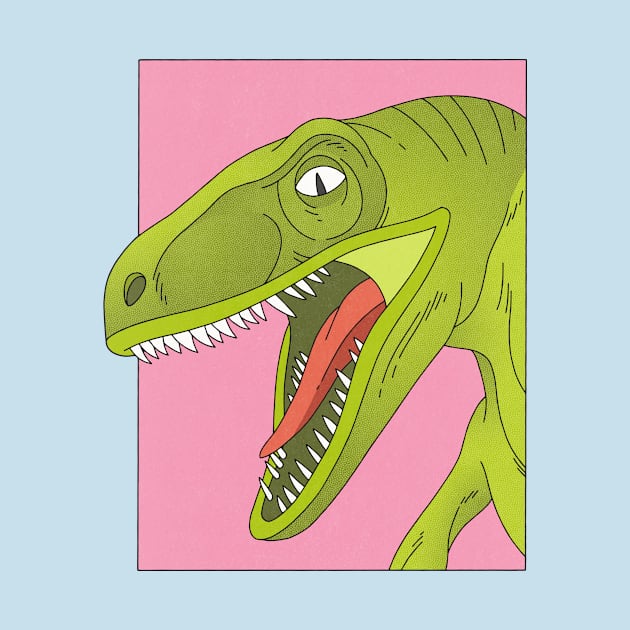 Jurassic Park Velociraptor by BryanWestArt