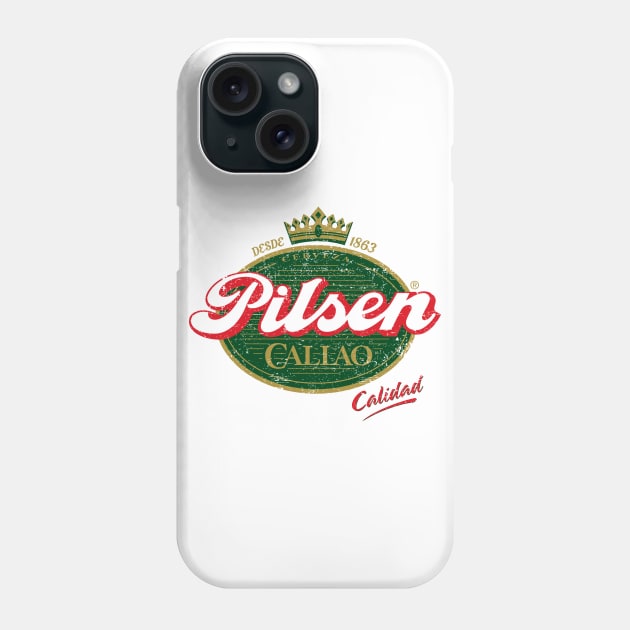 Pilsen Callo - vintage grunge design Phone Case by verde