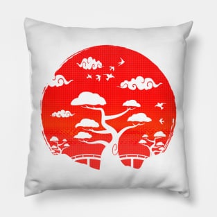 Japan Flag | Japan Art | Red Sun Pillow