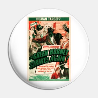 The Green Hornet Strikes Again! 1940 Vintage Hollywood Hero Movie Film Advertising Pin