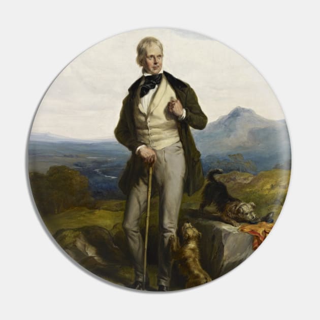 Sir Walter Scott by William Allan Pin by Classic Art Stall