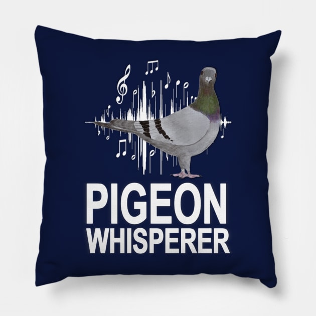 Pigeon Whisperer Pillow by KC Morcom aka KCM Gems n Bling aka KCM Inspirations