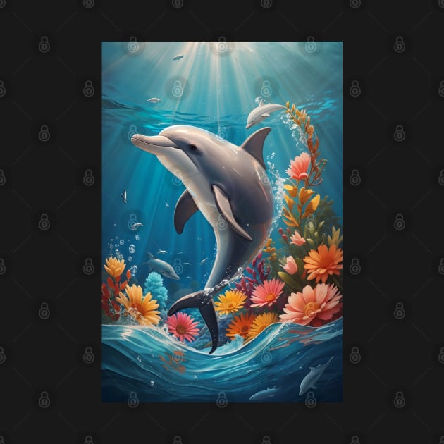 Dolphin by Buff Geeks Art