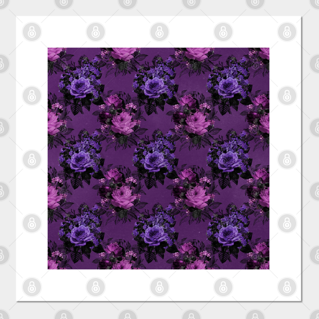 Death by Purple Victorian Flowers - Goth Fashion, Boho ...