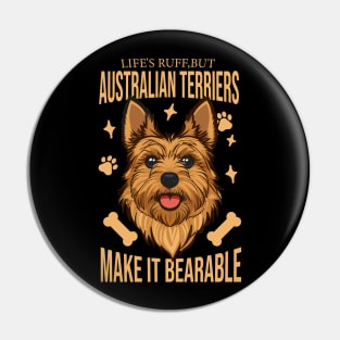 Australian Terrier Dog lover gift Pin