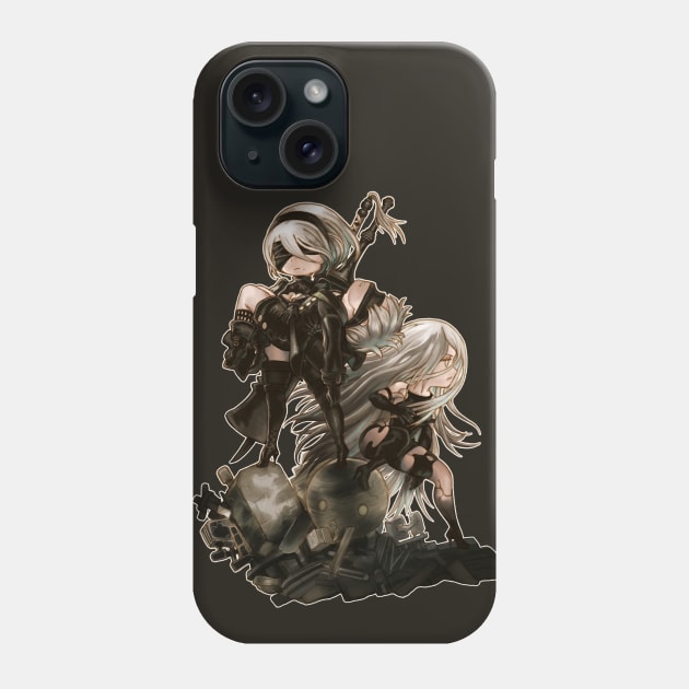 Nier Automata SD Phone Case by norinoko