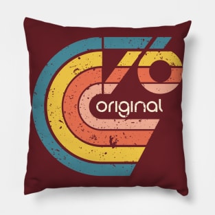 "76 original" multicolor design Pillow