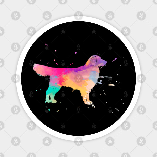 Golden Retriever Watercolor Paint Splat Golden Retriever Dog Mom