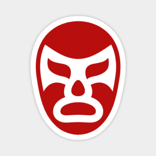 Lucha Mask Symbol (red) (Lucha Libre) (Pro Wrestling) Magnet