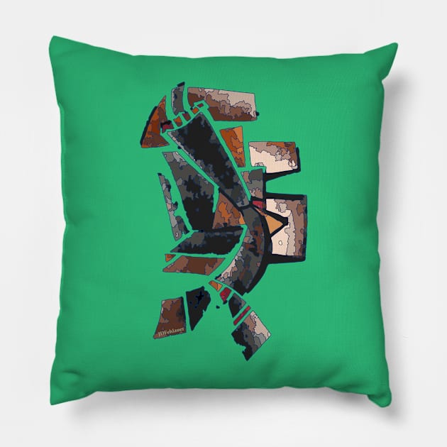 ROCK Wanderer and Faces Pillow by JDFehlauer