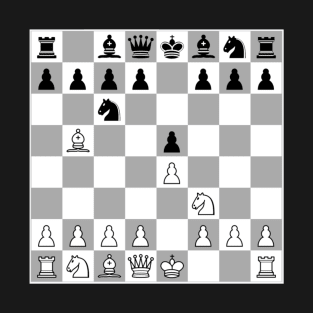 Chess Opening Ruy Lopez Spanish Game Player 1.E4 T-Shirt