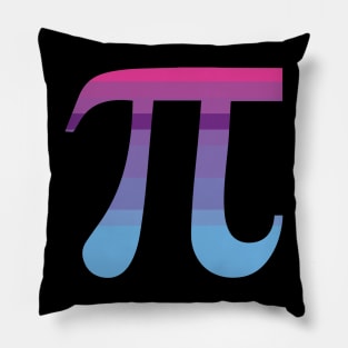 Pi symbol vintage design and color Pillow