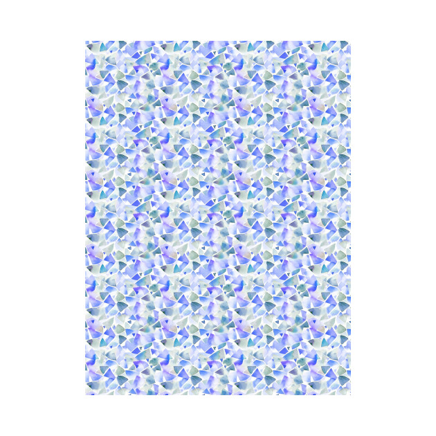 Watercolor geometric soft blue by Remotextiles