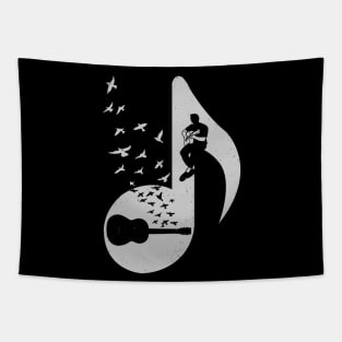 Musical note - Acoustic Guitar Tapestry