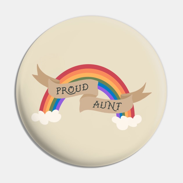 Proud Aunt Pin by Ollie Day Art