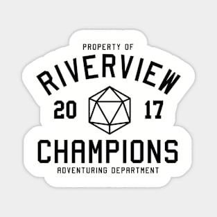 Riverview Champions Adventuring Dept. (Dark) Magnet