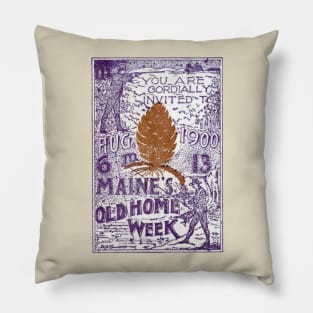 1900 Maine Old Home Week Pillow