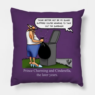 Funny Spectickles Cinderella Cartoon Humor Pillow