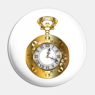 Steampunk pocket watch Pin