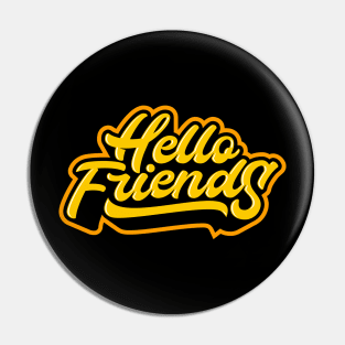 hello friend typography design Pin