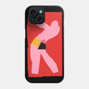 Small Dancer on Red Background Artwork Phone Case