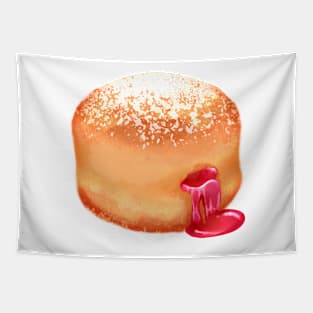 Jam Filled Donut Tapestry