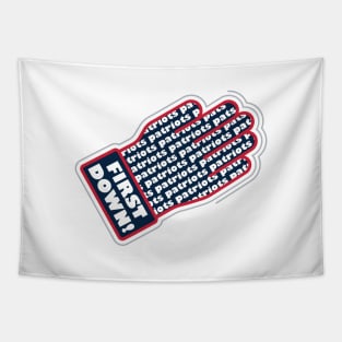 First Down Patriots! Tapestry