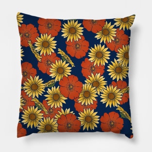 Summer Flowers Pillow