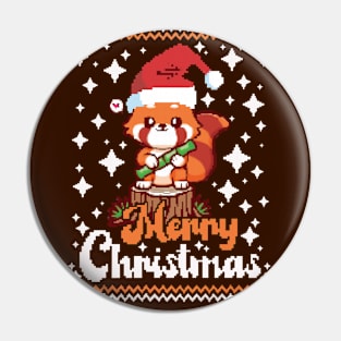 Merry Christmas Redpanda Pin